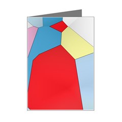 Colorful Pastel Shapes Mini Greeting Card