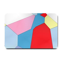 Colorful Pastel Shapes Small Doormat