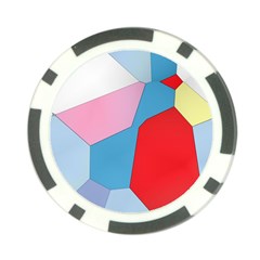 Colorful Pastel Shapes Poker Chip Card Guard (10 Pack) by LalyLauraFLM