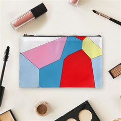 Colorful Pastel Shapes Cosmetic Bag (medium) by LalyLauraFLM