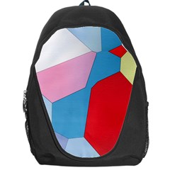 Colorful Pastel Shapes Backpack Bag by LalyLauraFLM