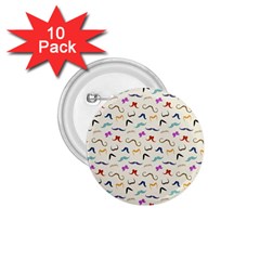 Mustaches 1 75  Button (10 Pack) by boho