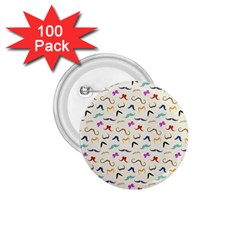 Mustaches 1 75  Button (100 Pack)