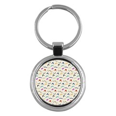 Mustaches Key Chain (round) by boho