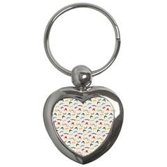 Mustaches Key Chain (heart) by boho