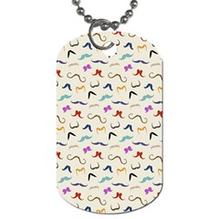 Mustaches Dog Tag (two-sided)  by boho