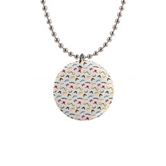 Mustaches Button Necklace by boho