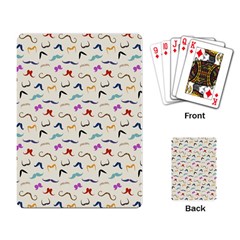 Mustaches Playing Cards Single Design