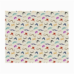 Mustaches Glasses Cloth (small, Two Sided) by boho