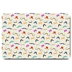 Mustaches Large Door Mat