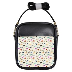 Mustaches Girl s Sling Bag by boho