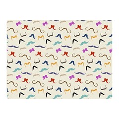 Mustaches Double Sided Flano Blanket (mini) by boho