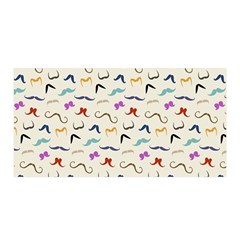 Mustaches Satin Wrap