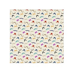 Mustaches Small Satin Scarf (square)