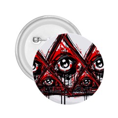 Red White Pyramids 2 25  Button