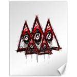 Red White pyramids Canvas 12  x 16  (Unframed) 11.86 x15.41  Canvas - 1