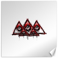 Red White Pyramids Canvas 20  X 20  (unframed)