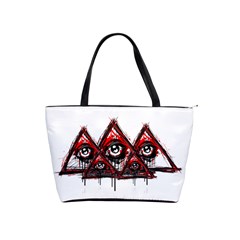 Red White Pyramids Large Shoulder Bag by teeship