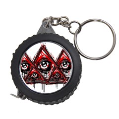 Red White Pyramids Measuring Tape by teeship