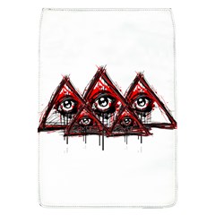 Red White Pyramids Removable Flap Cover (l)