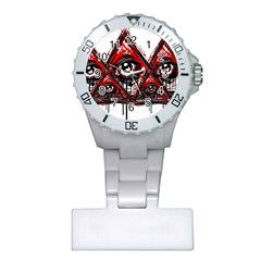 Red White Pyramids Nurses Watch