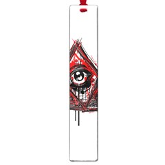 Red White Pyramids Large Bookmark