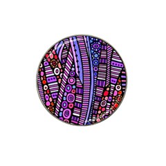 Stained Glass Tribal Pattern Golf Ball Marker 4 Pack (for Hat Clip) by KirstenStar