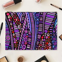 Stained Glass Tribal Pattern Cosmetic Bag (xl)