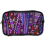 Stained glass tribal pattern Travel Toiletry Bag (Two Sides) Back