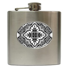 Doodle Cross  Hip Flask by KirstenStar