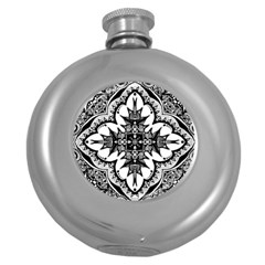 Doodle Cross  Hip Flask (round) by KirstenStar