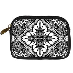 Doodle Cross  Digital Camera Leather Case by KirstenStar