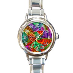 Happy Tribe Round Italian Charm Watch by KirstenStar