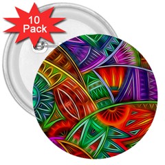 Happy Tribe 3  Button (10 Pack) by KirstenStar