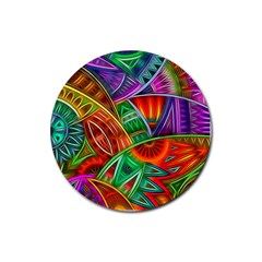 Happy Tribe Drink Coaster (round) by KirstenStar