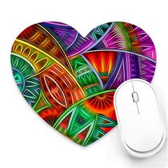 Happy Tribe Mouse Pad (heart) by KirstenStar