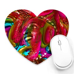 Music Festival Mouse Pad (heart) by icarusismartdesigns