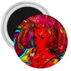 Mardi Gras 3  Button Magnet by icarusismartdesigns