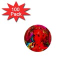 Mardi Gras 1  Mini Button Magnet (100 pack) Front