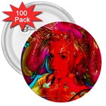 Mardi Gras 3  Button (100 pack) Front