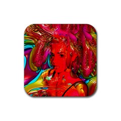 Mardi Gras Drink Coaster (square) by icarusismartdesigns