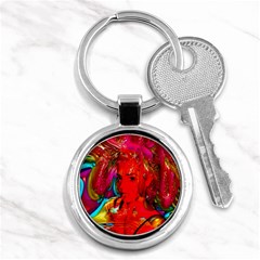 Mardi Gras Key Chain (round) by icarusismartdesigns