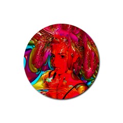 Mardi Gras Drink Coaster (round) by icarusismartdesigns