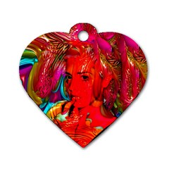 Mardi Gras Dog Tag Heart (two Sided) by icarusismartdesigns