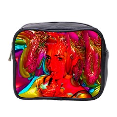 Mardi Gras Mini Travel Toiletry Bag (two Sides) by icarusismartdesigns