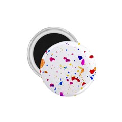 Multicolor Splatter Abstract Print 1 75  Button Magnet by dflcprints