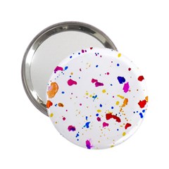 Multicolor Splatter Abstract Print Handbag Mirror (2.25 )