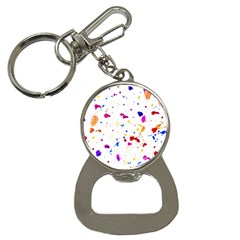 Multicolor Splatter Abstract Print Bottle Opener Key Chain by dflcprints