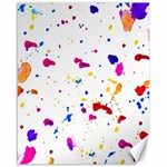 Multicolor Splatter Abstract Print Canvas 16  x 20  (Unframed) 15.75 x19.29  Canvas - 1