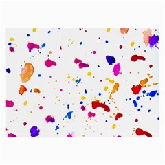 Multicolor Splatter Abstract Print Glasses Cloth (large, Two Sided)